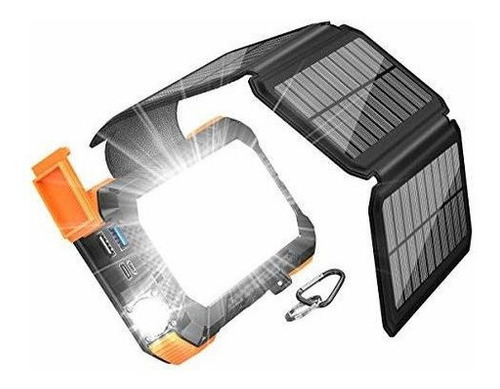Cargador Solar Blavor Con Paneles Plegables, Bateria Extern