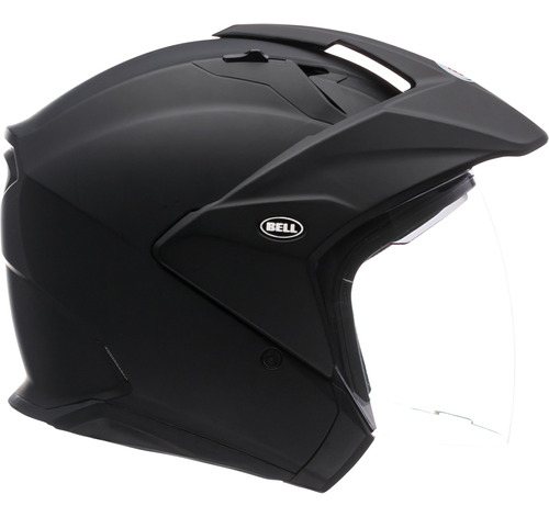 Bell Mag-9 - Casco De Motocicleta De Cara Abierta (negro Mat