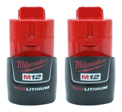 Kit 2 Baterias 12v M12 1.5 Amp Redlithium 48112411 Milwaukee