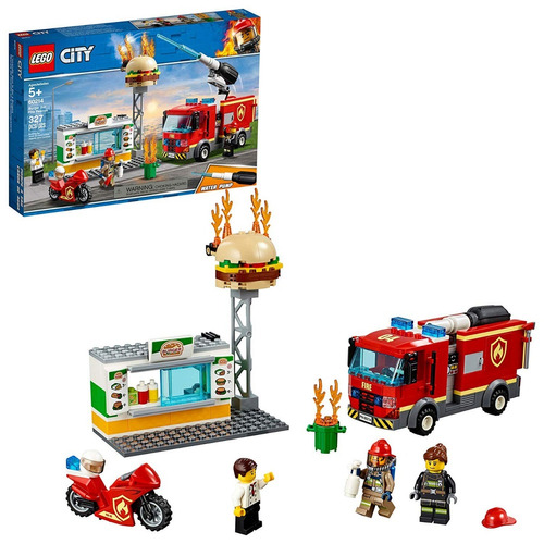 Lego City 60214 - Rescate Del Incendio En La Hamburguesería 