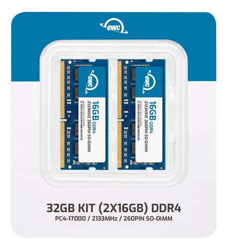 Owc 32gb (2x16gb) Ddr4 2133mhz Pc4-17000 Cl15 2rx8 So-dimm