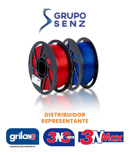 Imagen 2 de 10 de Filamento 3d 3nmax Pla+ 1kg Tonos Mate 1.75mm