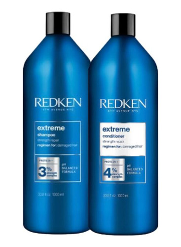 Kit Redken Extreme Shampoo 1l + Condicionador 1l