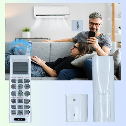 Control Remoto Lg Aire Acondicionado Con Base