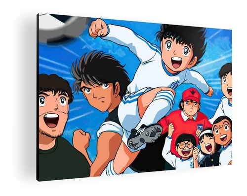 Cuadro Decorativo Moderno Poster Super Campeones 42x30 Mdf