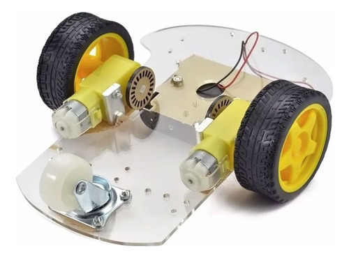 Kit Chasis Auto Robot Smart Car 4wd 2 Motores 3 Ruedas
