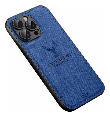 Funda Protectora Con Estampado De Tela De Cabeza De Ciervo Para iPhone X, Xs, Max, Xr, 11, 12, 13, 14, 15, 16, Pro, Max, 14, 15, 16, Pro, Plus, 15 Plu