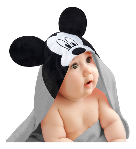 Lambs & Ivy Baby Mickey Mouse - Toalla De Baño Con .