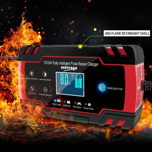 Cargador Rápido Con Pantalla Táctil Inteligente De 12/24 V