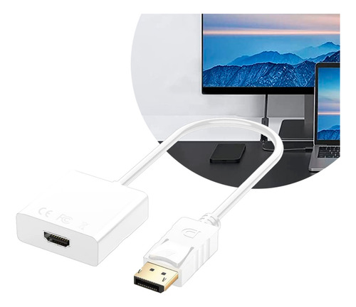 Cable Conector Convertidor Displayport Macho A Hdmi Hembra