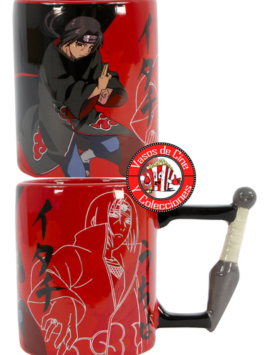 Tazas Naruto Shippuden Con Kunai Naruto Sasuke Itachi Jumbo 