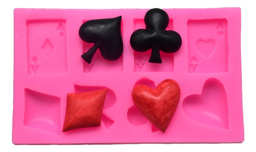 Molde De Silicona Para Hacer Fondant Con Temática De Póker
