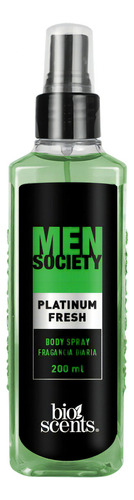 Body Spray Bioscents Men Society Platinum Fresh 200ml