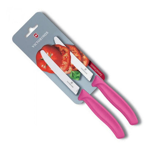 Cuchillo Victorinox Frutas Y Verduras 11cm Serrado Inox. X2.