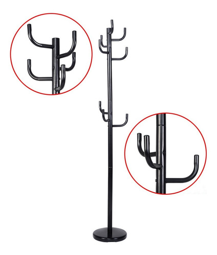 Metal Coat Rack Hat Stand Árbol Suspensión Hall Paraguas Por