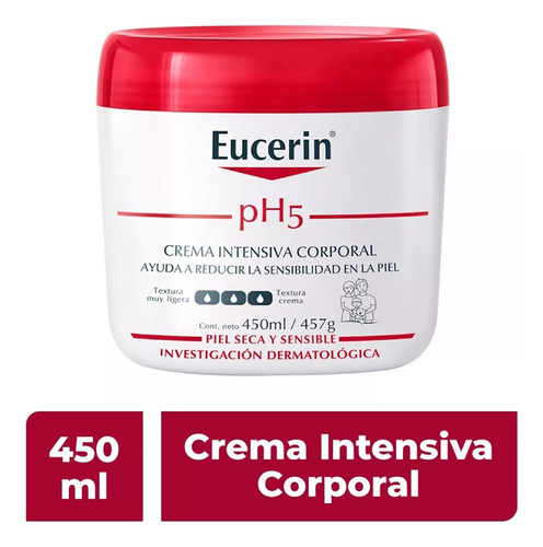Crema Corporal Eucerin Intensiva Ph5 Piel Seca 450 ml Fragancia