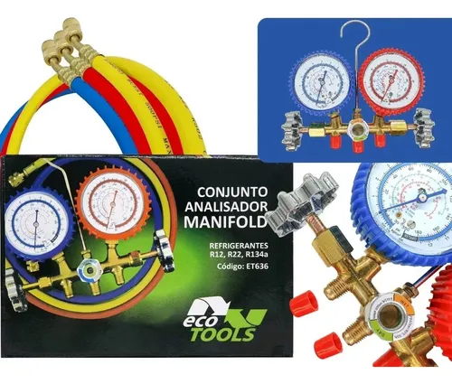 Foto do anúncio: Manifold Refrigeração Ecotools ET636 R12 R22 R134 R404