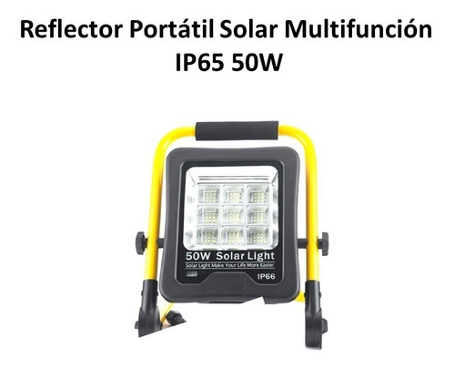 Reflector Portátil Solar Multifunción Ip65 50w