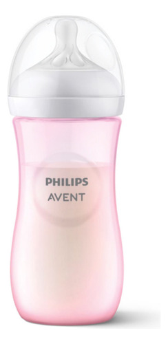 Set 3 Mamaderas Natural Response Avent 125, 260, 330ml Rosa