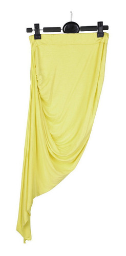 Lady Girl Wrap Draped Corte Oi Baixo Assimétrico Cintura Alt