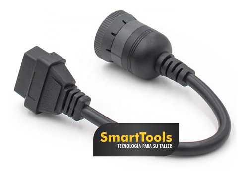Imagen 2 de 4 de Adaptador Scanner Cummins 9 Pin A Obd 16 Pin Ford Cargo
