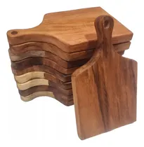 Comprar Set 10 Tablas Charcuteria, Quesos,, 15x25cm, Madera Parota