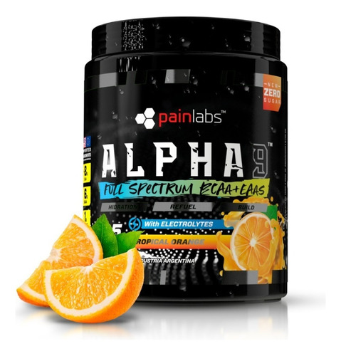 Aminoacidos Painlabs Alpha 9 X325grs Bcaa+ Eaa Recuperacion