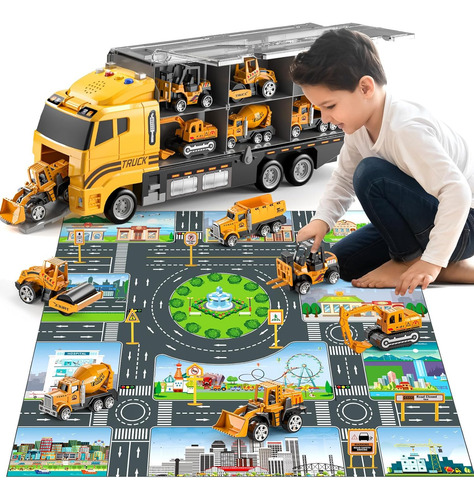 Juego De Construcción Para Niños, Camión De Aleación Metálic
