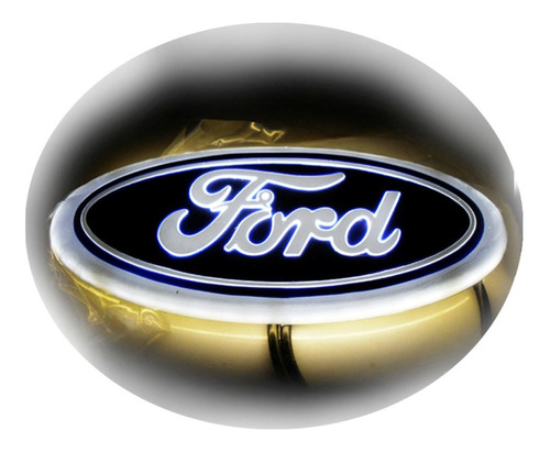 Emblema Led Logotipo Ford 4d 14,5 X 5,6 Cm