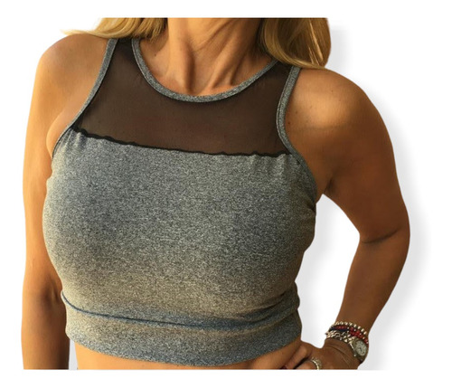Imagen 3 de 3 de Top Deportivo Lycra Suplex Diseño Modelo Agatha