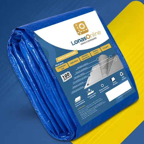 Lona Impermeável 2x2m Azul