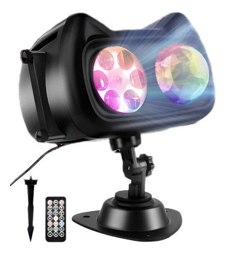 Anteqi Halloween Luces De Proyector De Navidad Aire Libre Negro