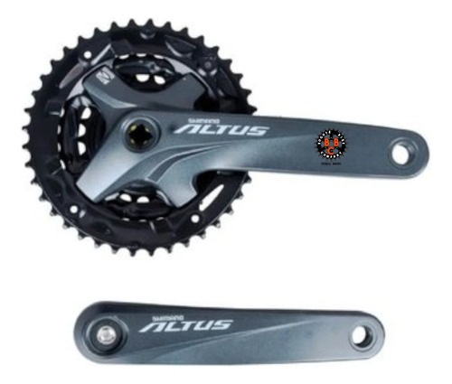 Triplato Shimano Altus M2000 22-30-40t Juego De Bielas Mtb