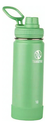 Takeya Actives Botella De Agua De Acero Inoxidable Aislada Color Menta