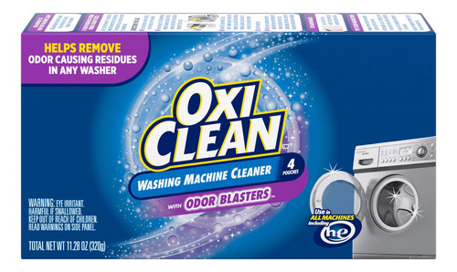 Oxiclean Limpiador De Lavadora Con Chorros De Olor, 4 Unidad