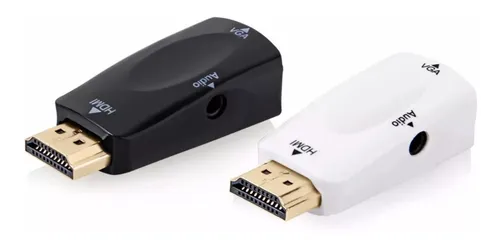 Adaptador Conversor Ficha Hdmi A Vga Audio Monitor Ps4 1080p