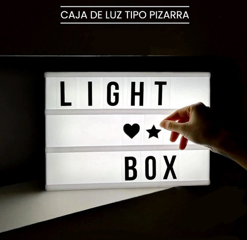 Cajas De Luz Tipo Pizarra Con Letras Intercambiables Letrero