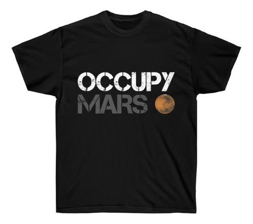 Polera Unisex Elon Musk Espacion Occupy Algodon Estampado