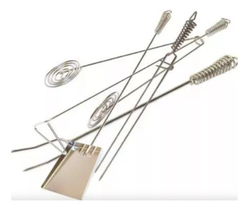 Set Parrillero Broksol 5 Accesorios Parrilla Asado Camping