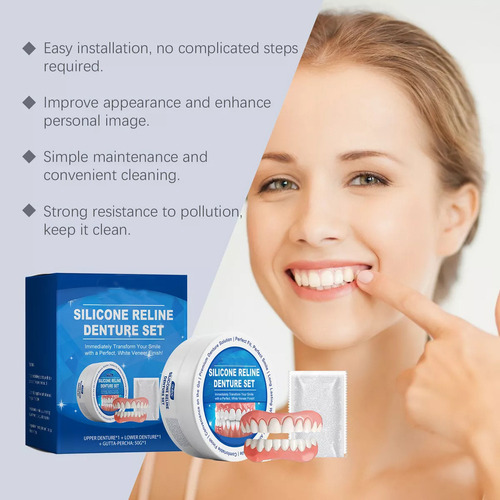 Fit Juego De Prótesis Dentales Superiores E Inferiores