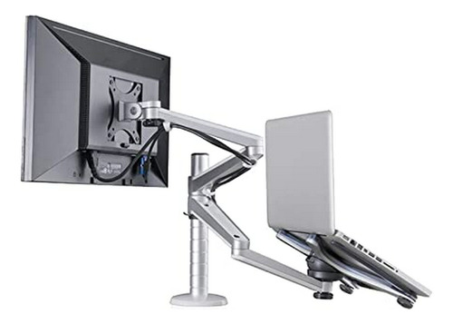 Soporte Pantalla Y Portátil, 2 En 1: Dual Arm Desk Mount.