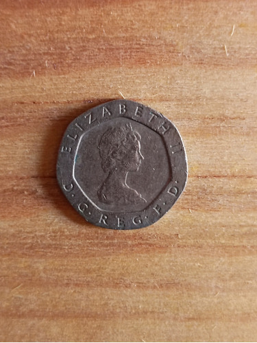  Moneda Twenty Pence 1983 Elizabeth Ii Reino Unido