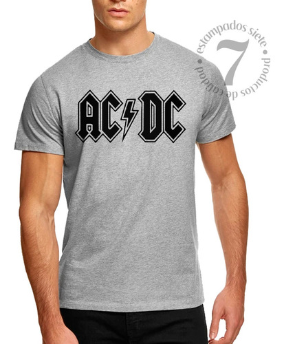 Polera Manga Corta Hombre Banda Musical Ac Dc Rock