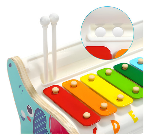 Instrumento Musical Infantil Xilófono De Elefante Didactico