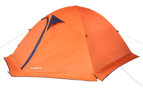 Carpa Glacier Iv 4 Personas, 4000mm Duraluminio Color Naranja