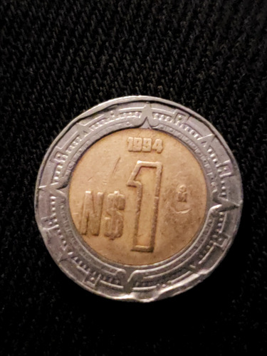 Un Nuevo Peso Mexicano 1994 Con Error En La Fecha Y Mas