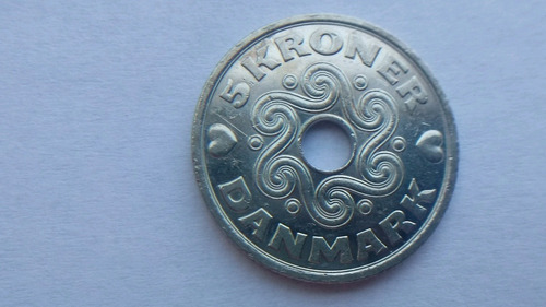 Moneda Dinamarca 5 Kroner 2005