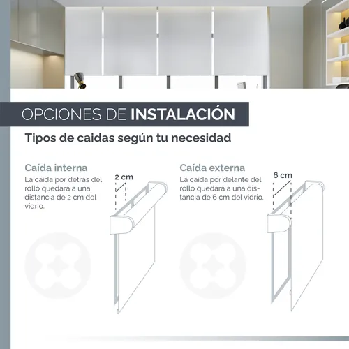 Cortina Roller Blackout Usa 84x98 Cm Completa Reforzada