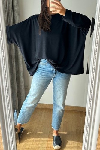 Blusa Remerón Amplio Ancho Mujer Oversize M Al 5xl!