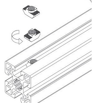Imagem 5 de 7 de Porca Martelo (t) Canal 6 M4 (slot)